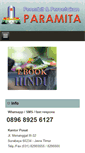 Mobile Screenshot of penerbitparamita.com